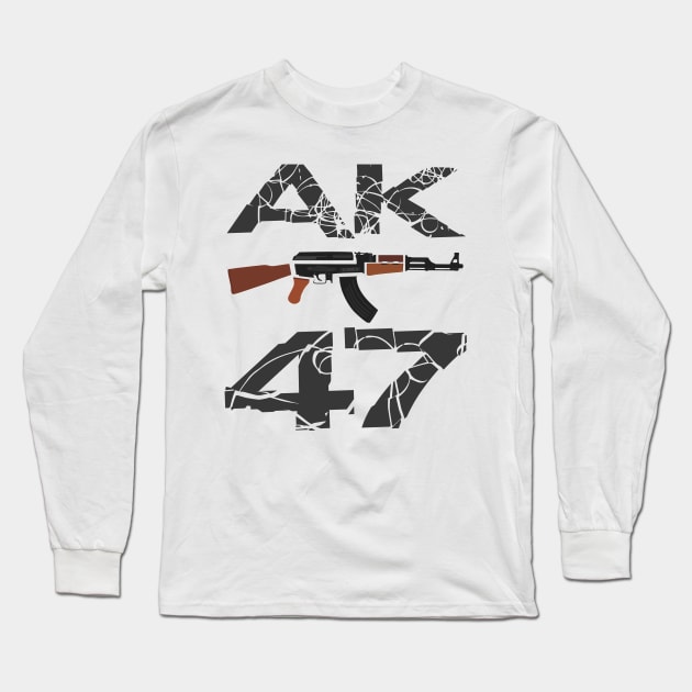 ak 47 Long Sleeve T-Shirt by naeli8